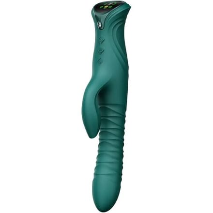 ZALO - Mose 2 - Stotende Rabbit Vibrator – Smaragdgroen