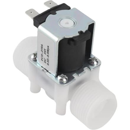 G3 4 NC Plastic Elektrische Solenoïdeklep Normaal Gesloten Waterinlaatklep Type 1