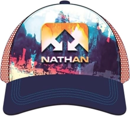 Nathan Sports Runnable Trucker Cap Astral Aura/Tangerine Tango/Bluebird Glitch N