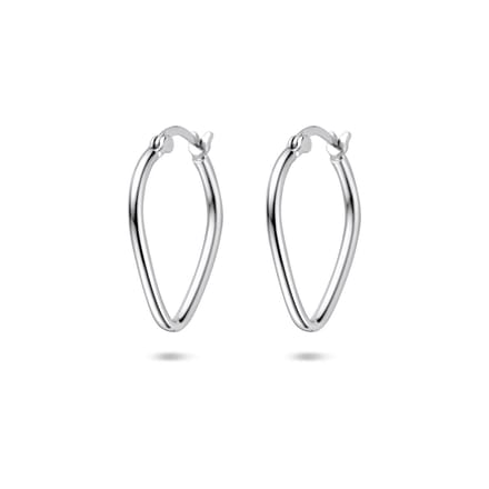 Zilveren gerhodineerde oorringen 19,5 mm - 1341738