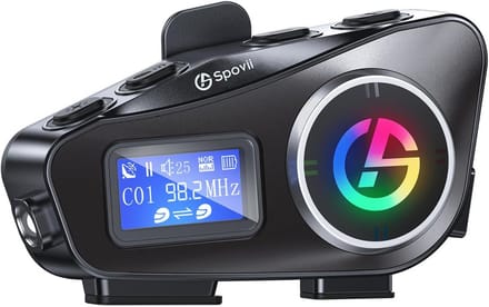 Bluetooth-intercom voor motorhelm met muziek delen en FM-radio