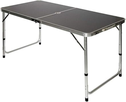 Inklapbare Campingtafel 120x60cm - 3-voudig Verstelbare Vouwtafel voor 4-6 Personen