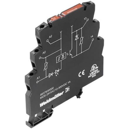 Weidmüller Halfgeleiderrelais 8937930000 0.05 A Schakelspanning (max.): 5 V/DC 1 stuk(s)