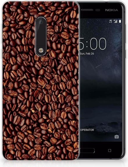 Nokia 5 Siliconen Case Koffiebonen