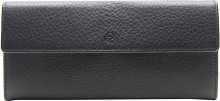 Esquire Leren Portemonnee Deer Ladies Purse Black Zwart