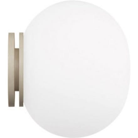 Flos - Glo-Ball Mini wand- & plafondlamp - voor montage op spiegel - wit