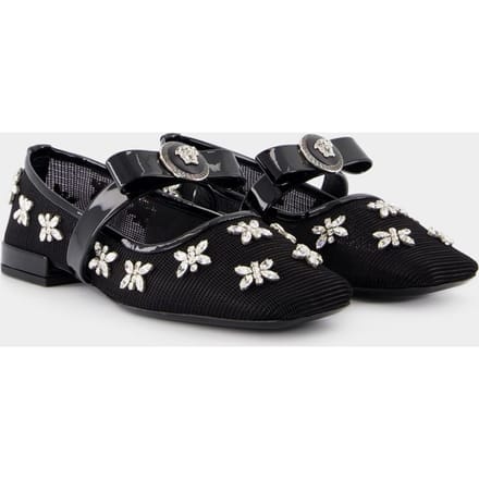 Versace Gianni Lint Platform Schoenen - - Leer - Zwart