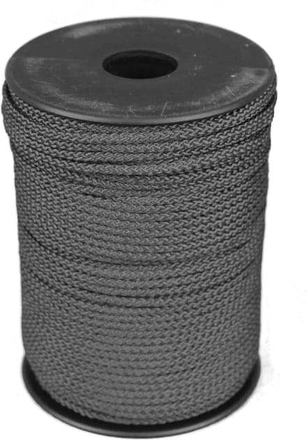 Gevlochten Koord – 100 meter – 4mm - Zwart – Touw - Haspel