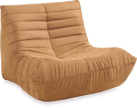 Relaxstoel Kodsø lounge fauteuil 75x90x100 cm microvezel bruin [en.casa]