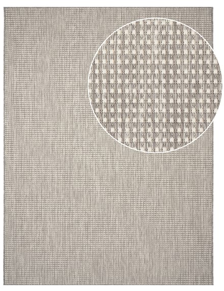 Binnen- en buitenkleed Navona grijs  160x220 cm