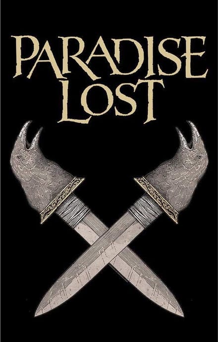 Paradise Lost - Obsidian Dagger Textiel Poster - Zwart