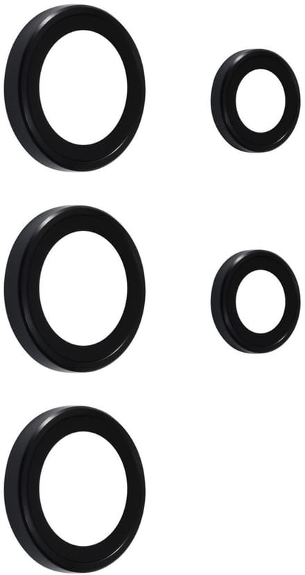 Camera lens Protector Geschikt voor: Samsung Galaxy S25 Ultra - screen protector - glas - bescherm je camera - beschermglas - Zwart