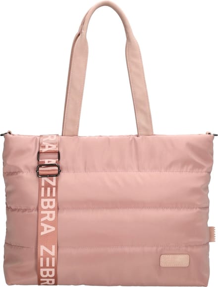 Zebra Trends Elske Shopper - 15,6" Laptoptas - Crossbody Schoudertas - Soft Puffer Tas - Oudroze