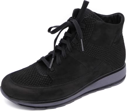 Durea Dames Veterboot - 9684-9165 Zwart - Wijdte H - Maat 8 (42)