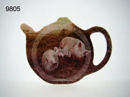 Geharo theetipje varkens in de modder – Melamine – 13 cm