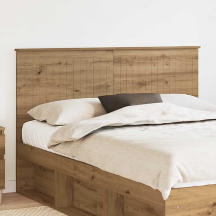 vidaXL Hoofdbord Artisan Eiken Bewerkt hout