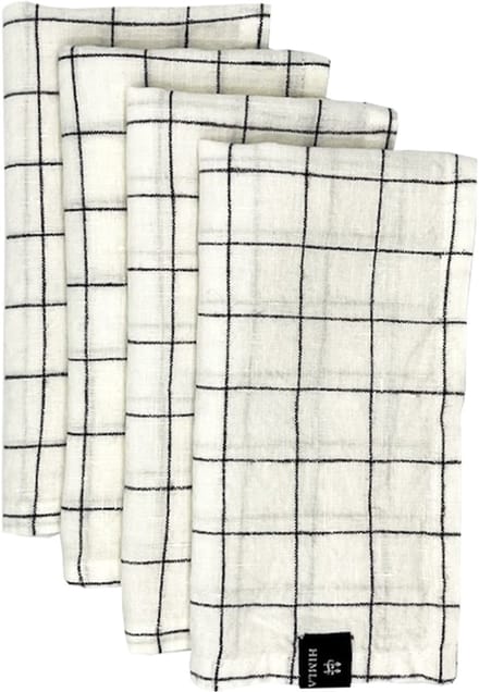 Britta servet black - set van 4