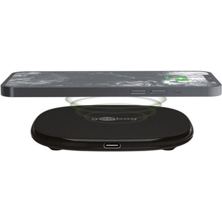 Goobay Draadloze snellader 15 W, Geschikt voor smartphones en toestellen met Qi-standaard