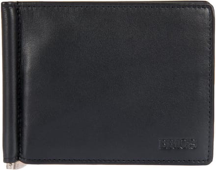 BRIC'S Leren Dollarclip Bernina Wallet Black Zwart