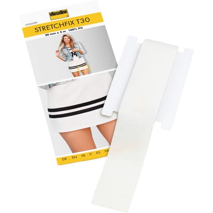 Vlieseline Stretch Fix T30 - Transparant plakband voor elastische stoffen - 30mm x 5m