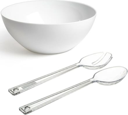 Plasticforte Slakom - Transparant slabestek - Kunststof - Wit - D26 cm