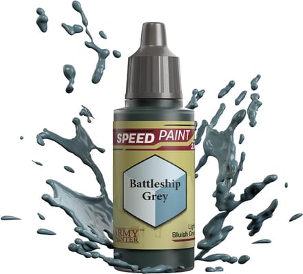The Army Painter Speedpaint grijze miniatuurverf Battleship Grey 18ml.