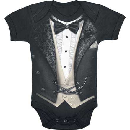 Spiral - Gothic Body - Tuxed - M - voor Kinderen - zwart