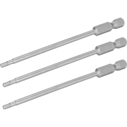 10 stuks 2,5 mm magnetische schroevendraaierbits gelegeerd staal 1/4 inch zeskantschachtbits accessoire