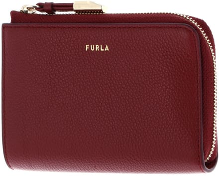 FURLA Leren kaarthouder Vitello Night Goccia Card Case CILIEGIA d donkerrood