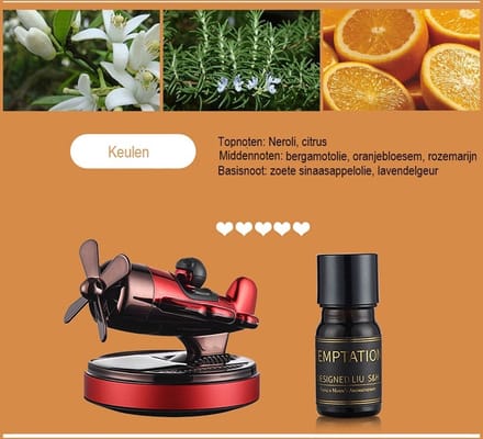 Autoparfum/auto zonne-aromatherapie/vechterornamenten /Rood Keulen