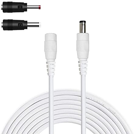 Stroom Verlengsnoer - DC Kabel - Apparaten Aansluiten - Zuiver Koper - 3 Meter - Wit