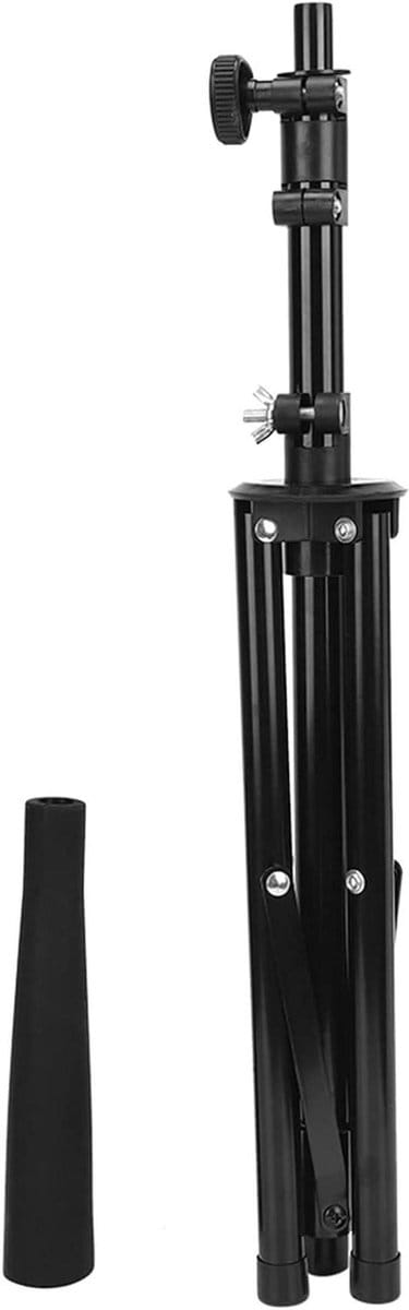 Honkbal Slag Tee - Softbal Statief - Slag Training - Verstelbaar Stalen Frame - Tot 53 cm Hoog - Zwart
