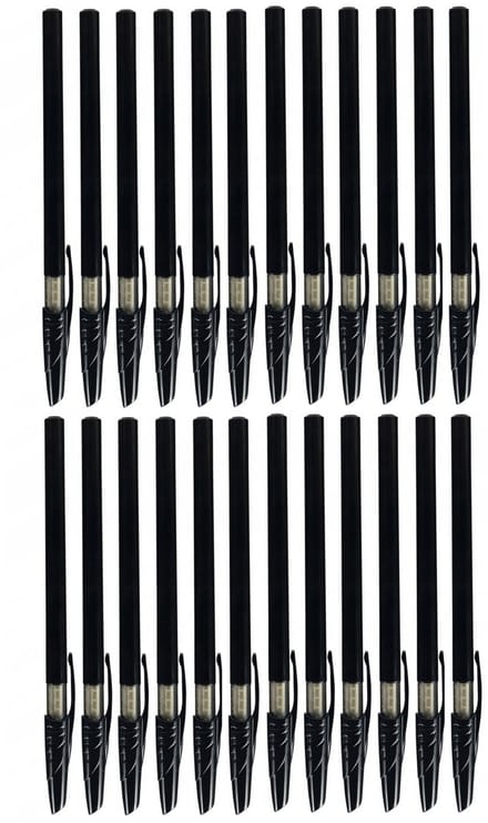 Grand Zwarte Pennen met Dop, 0.7mm, 24 Stuks