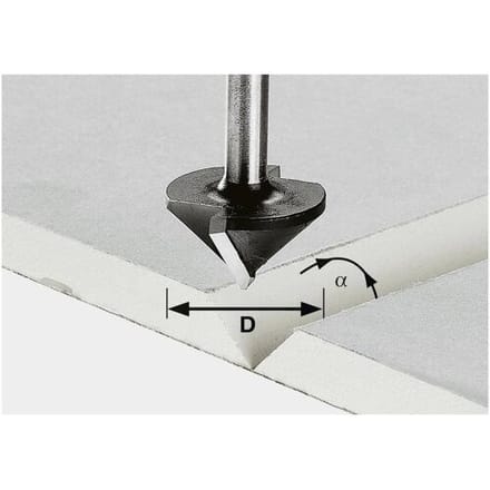Festool 491001 Gipsplaatfrees Lengte 49 mm Afmeting, Ø 32 mm Werklengte 16 mm Schachtdiameter 8 mm