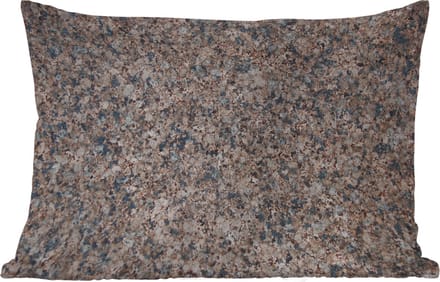 Buitenkussens - Tuin - Graniet - Steen - Patroon - Design - Bruin - Grijs - 50x30 cm