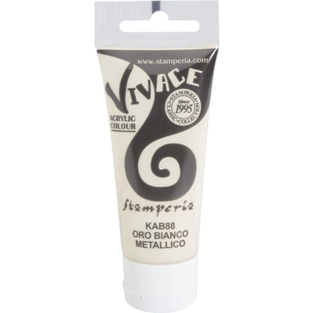 Stamperia Vivace Paint - Metallic White