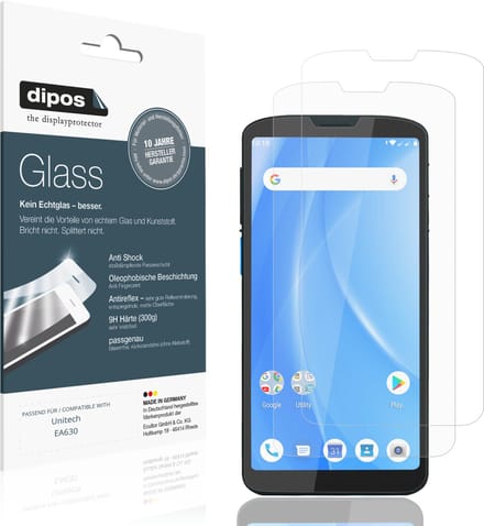 dipos – 2x Matte Pantserfolie geschikt voor Unitech EA630 | 9H Screenprotector