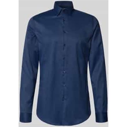 Slim fit Zakelijk Hemd met Kentkraag en extra lange Mouwen