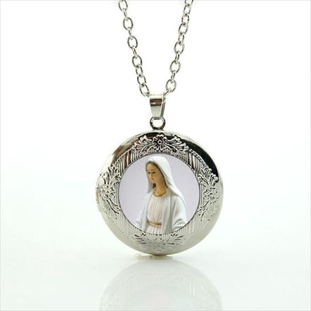 Ketting met hanger Maria Wonderdadige. (medaillon)