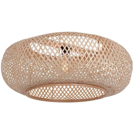 Kappen K2000HS Ø60cm naturel bamboe met houten lampenkap E27 support - Anne Light Home