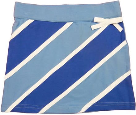LoFff-Meisjes rok diagonal- Blauw