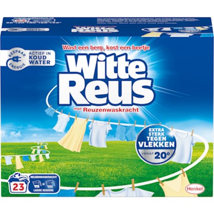 Witte Reus Wasmiddel Poeder 23 Wasbeurten - 1,15 gr