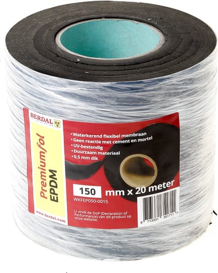 Premiumfol 15cm x 20m x 0,5mm EPDM Waterkerende strook - WKFEP050-0015