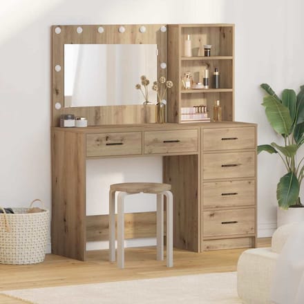 vidaXL - Kaptafel - 2 - st - Bruin - 78.5 - x - 41 - x - 135 - cm - Bewerkt - hout
