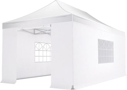 Easy up 3x4,5m wit 40mm (aluminium buizen) semi prof partytent opvouwbaar