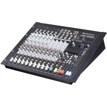 Omnitronic LMC-2022FX Console-mengpaneel Aantal kanalen:14 USB-aansluiting