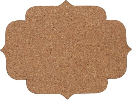 SANTEX - 4 onderzetters van natuurlijk kurk 12 x 9,1 cm voor rustieke bruiloft