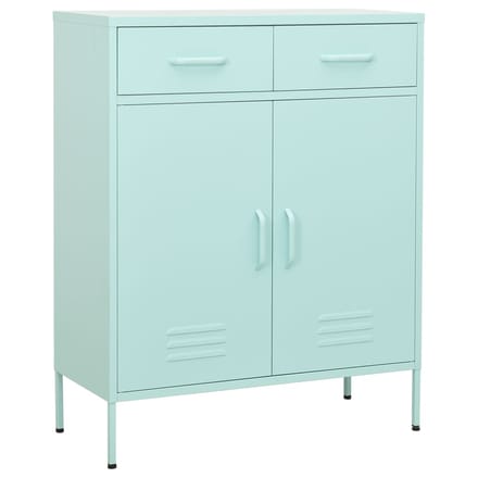 vidaXL - Opbergkast - 80x35x101,5 - cm - staal - mint