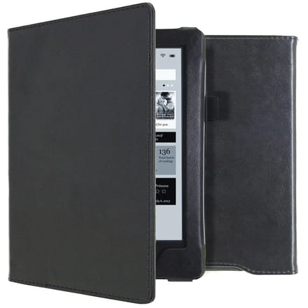 imoshion Vegan Leather Bookcase voor de Kobo Aura H2O - Zwart