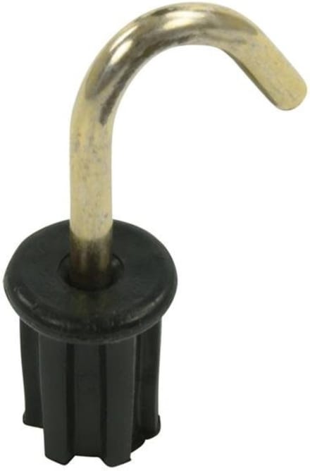 ProPlus Tentdop met ronde haak - metaal - Ø 22 mm - zwart